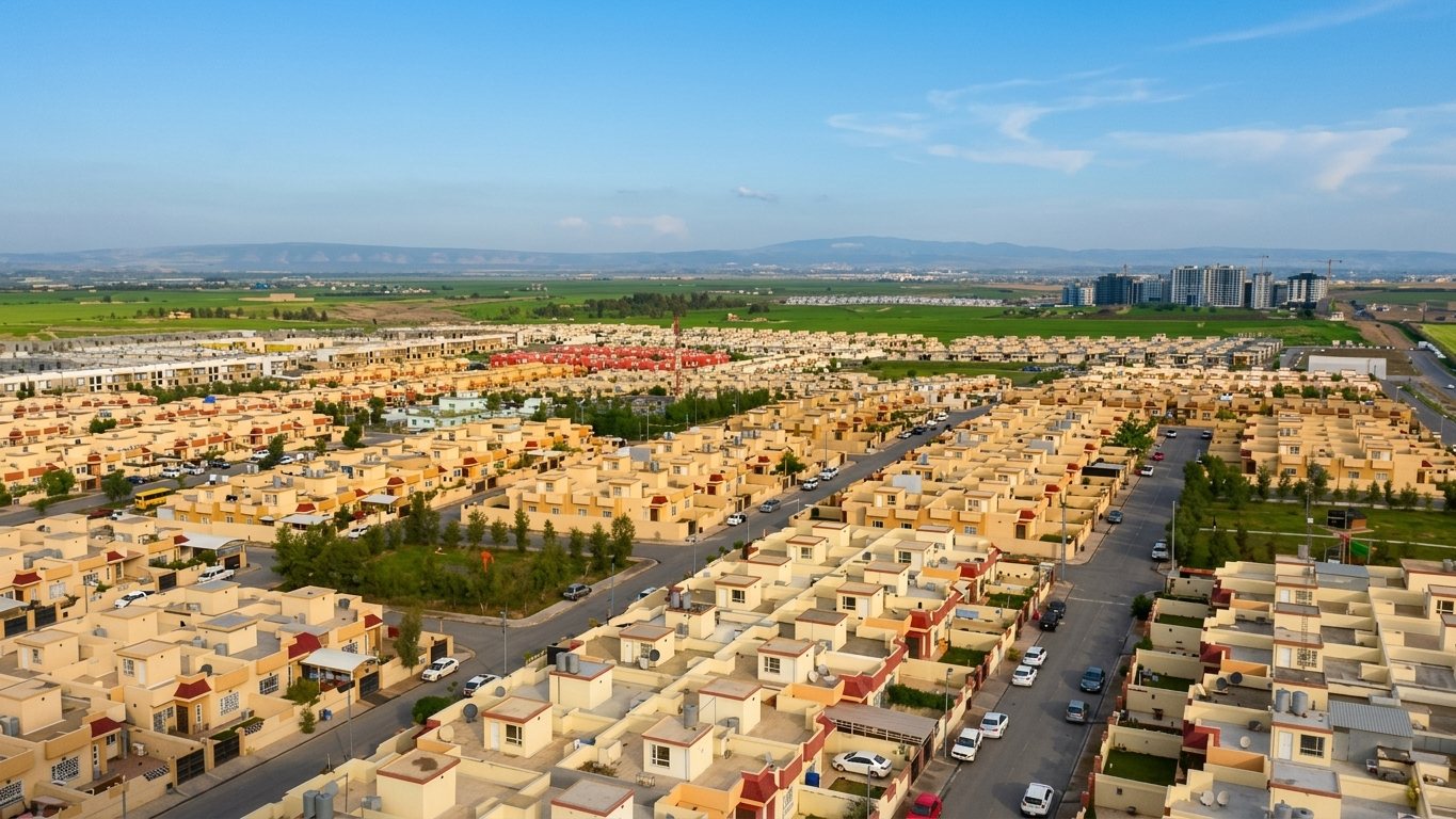 Aerial view of Harshem Residential Complex, Ankawa